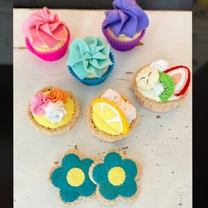 Handcrafted Felt Desserts Set of 8